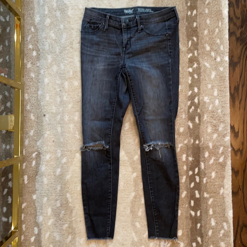 Mossimo mid-rise black faded jeggings